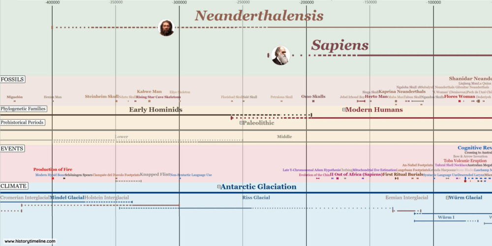 human evolutionary timeline